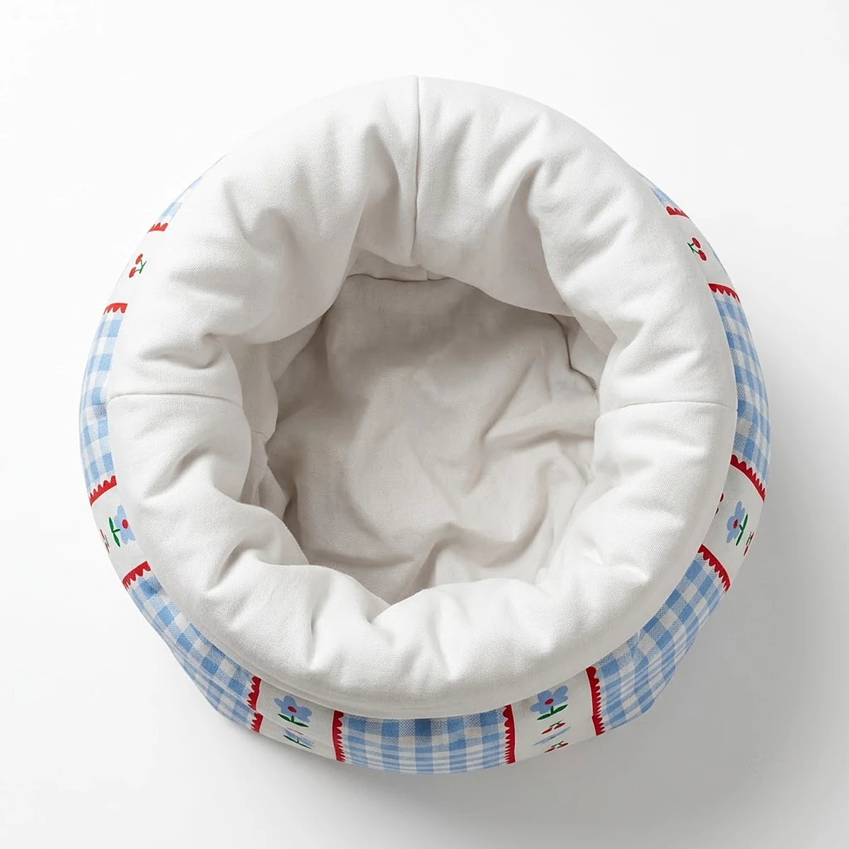 Cherry Gingham Storage Basket, photo 6 of 6